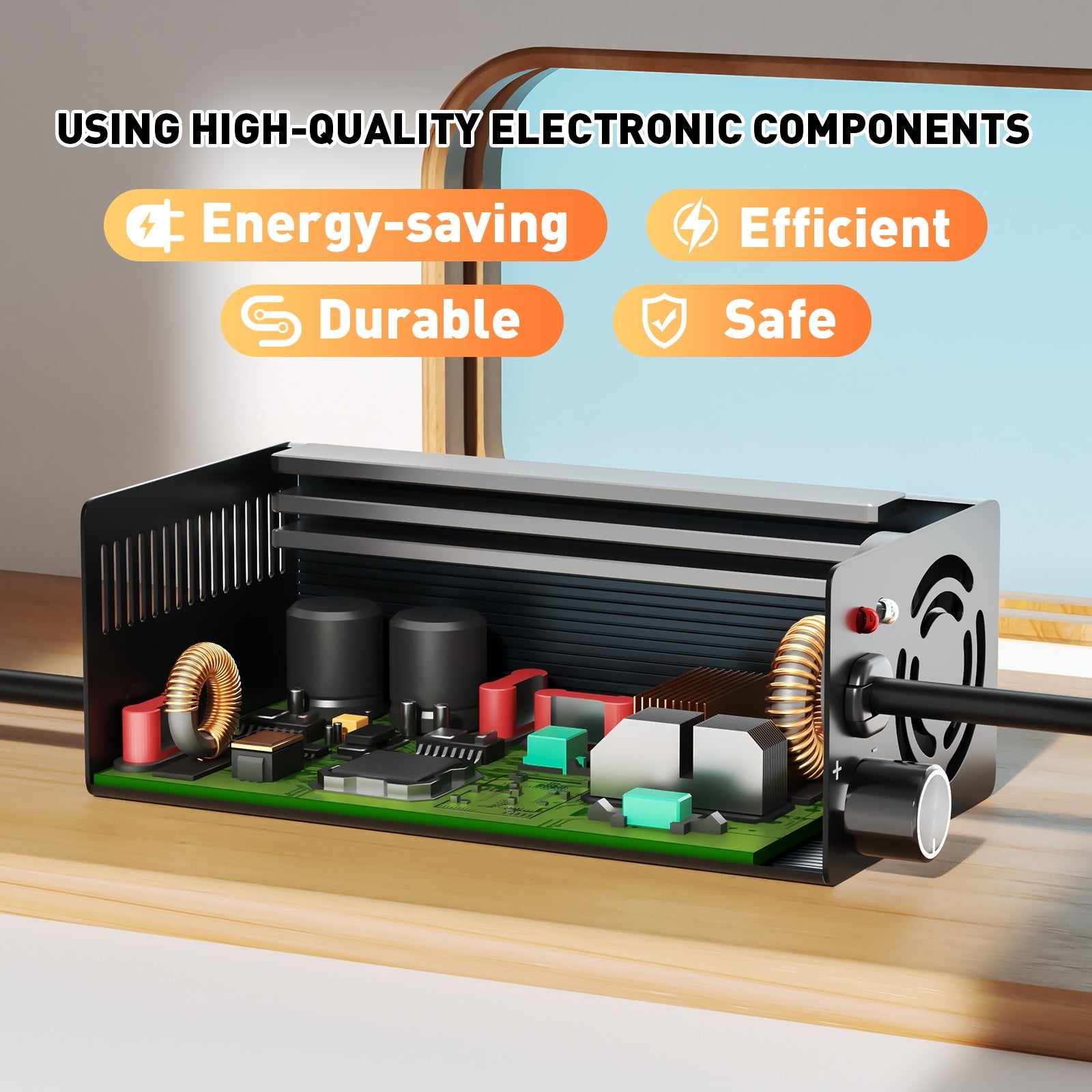 Suraziki 67.2V 1-8A current adjustable lithium battery charger for 16S 59.2V 60V Li-ion / ternary lithium / polymer battery, Ebike Scooter electric motorcycle Battery Charger