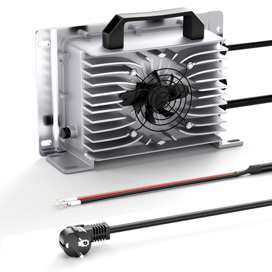 Suraziki 102,2 V 20 A Lithium-Lifepo4-Batterieladegerät für 89,6 V 84 V 28S Batterie, wasserdicht, 0-V-BMS-Aktivierungsladegerät für Wohnmobile, Boote, Golfwagen, Energiespeichersystem