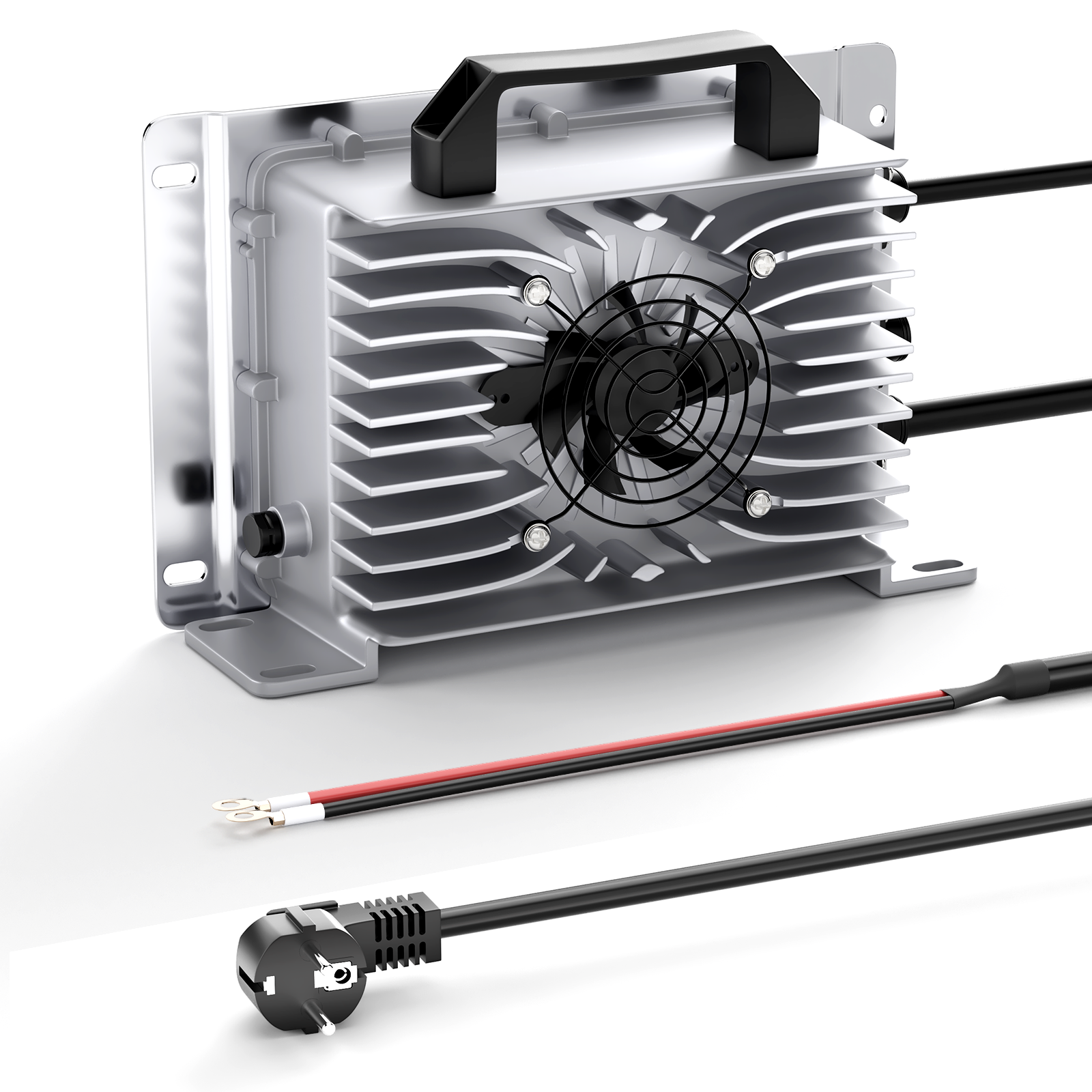 Suraziki 43,8 V 30 A Lithium-Lifepo4-Batterieladegerät für 38,4 V 36 V 12S Batterie, wasserdicht, 0-V-BMS-Aktivierungsladegerät für Wohnmobile, Boote, Golfwagen, Energiespeichersystem