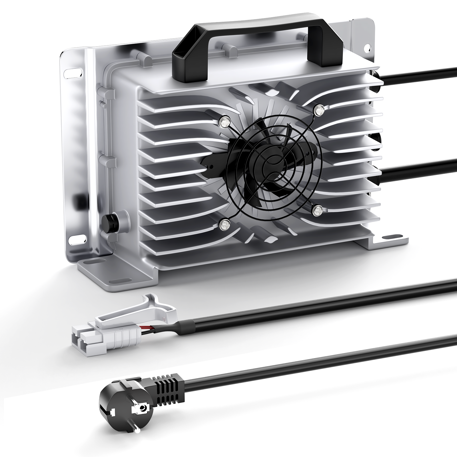 Suraziki 43,8 V 30 A Lithium-Lifepo4-Batterieladegerät für 38,4 V 36 V 12S Batterie, wasserdicht, 0-V-BMS-Aktivierungsladegerät für Wohnmobile, Boote, Golfwagen, Energiespeichersystem