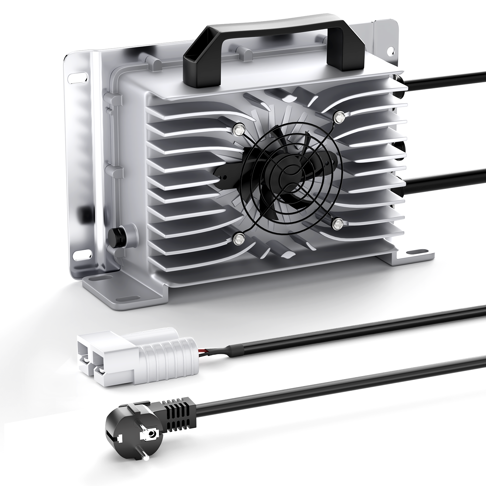 Suraziki 43,8 V 30 A Lithium-Lifepo4-Batterieladegerät für 38,4 V 36 V 12S Batterie, wasserdicht, 0-V-BMS-Aktivierungsladegerät für Wohnmobile, Boote, Golfwagen, Energiespeichersystem