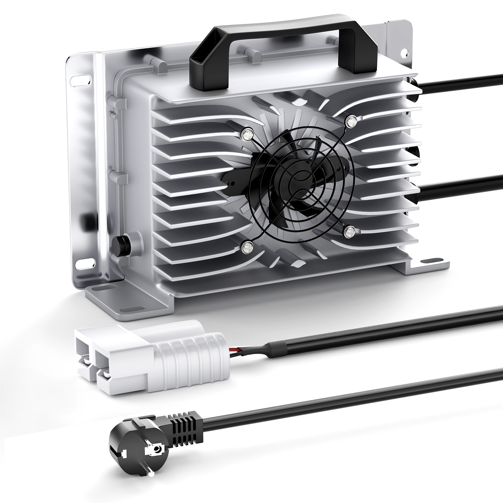 Suraziki 43,8 V 30 A Lithium-Lifepo4-Batterieladegerät für 38,4 V 36 V 12S Batterie, wasserdicht, 0-V-BMS-Aktivierungsladegerät für Wohnmobile, Boote, Golfwagen, Energiespeichersystem