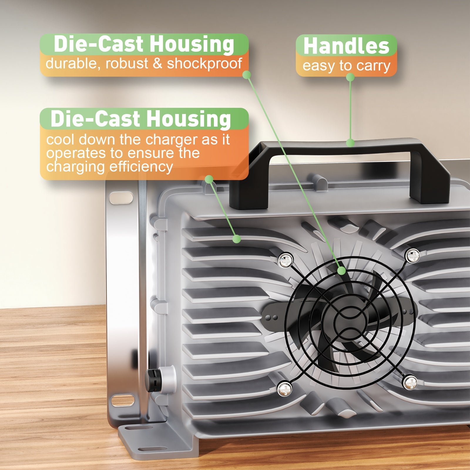 Suraziki 100,8 V 20 A Lithium-Batterieladegerät für 88,8 V 90 V 24S Batterie, IP65 wasserdichtes Ladegerät für Elektrofahrzeuge, E-Bikes und Roller